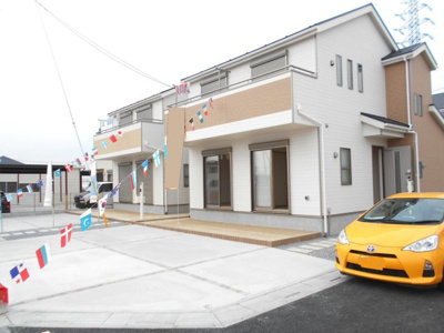 【外観】 | さいたま市　緑区　美園　全9棟　1号棟　45坪　角地 | 建物外観を気になさる方へ、見た目の良い物件です。多棟現場です。完成済。価格変更です。