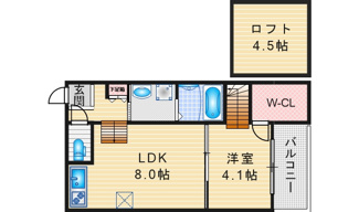 【間取り】 | ハーモニーテラス愛知町Ⅳ | 略図の為、現状優先