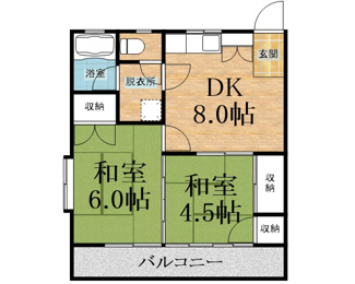 【間取り】 | グリーンハイツ