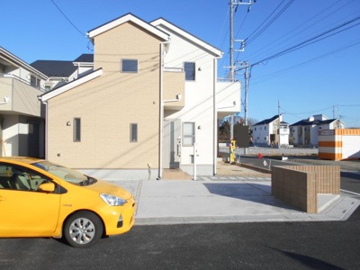 【駐車場】 | さいたま市　緑区　美園　全9棟　9号棟　45坪　角地 | 駐車場があります。3580から3380万円に価格変更です。