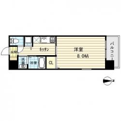 【間取り】 | オリエンタル靭本町