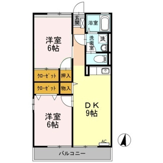 【間取り】 | サンヴェール　Ｂ