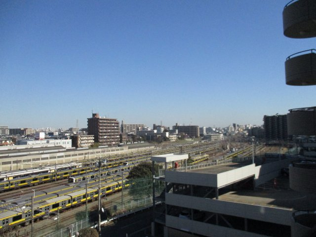 レールシティ津田沼６階　習志野市谷津６丁目　のその他共用部分|共用廊下からの眺望です。