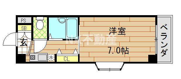 【間取り】 | リップル布施イースト（布施賃貸） | 間取りです