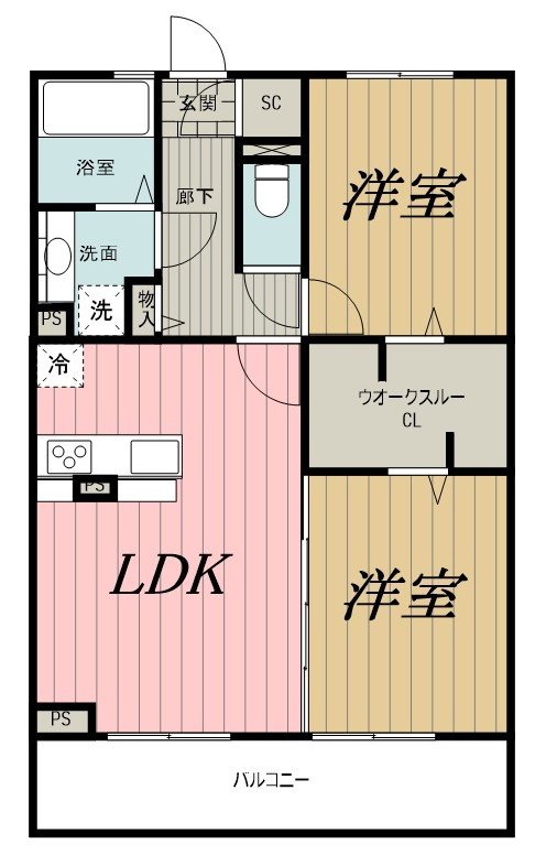 ロジュマンエストの間取り