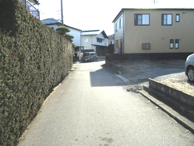 八千代市勝田台北３丁目　土地　京成本線「勝田台」駅　徒歩約７分の前面道路含む現地写真|前面道路含む現地写真です　北東側約４．０ｍ