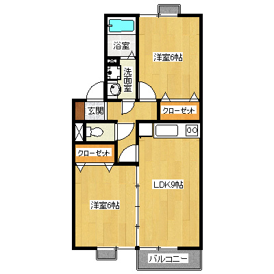 シャルムの間取り