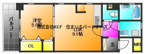 イーズガーデン中央の間取り