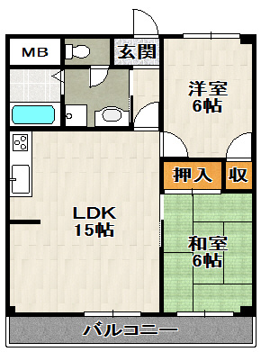 エスペランサ宝塚の間取り
