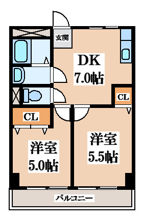 【間取り】 | サンライフ小阪