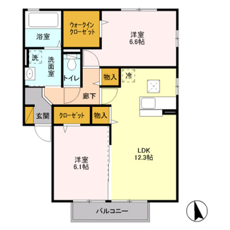 【間取り】 | アロサール緑ヶ丘B