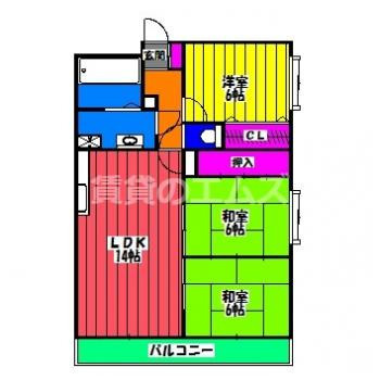 【間取り】 | ハイグレード川辺Ⅱ | ハイグレード川辺Ⅱの間取り