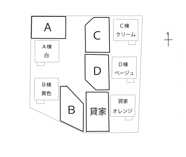 【区画図】 | フレンズハウス稲田ⅡD