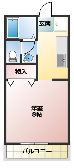 【間取り】 | ハイネス本荘 | ハイネス本荘