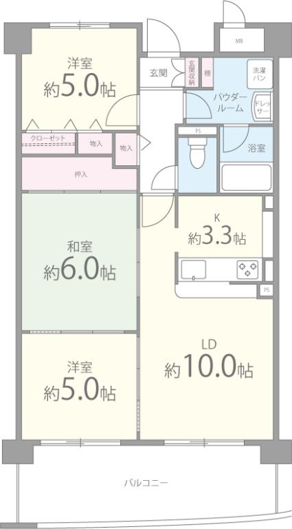 グランカーム和泉中央の間取り