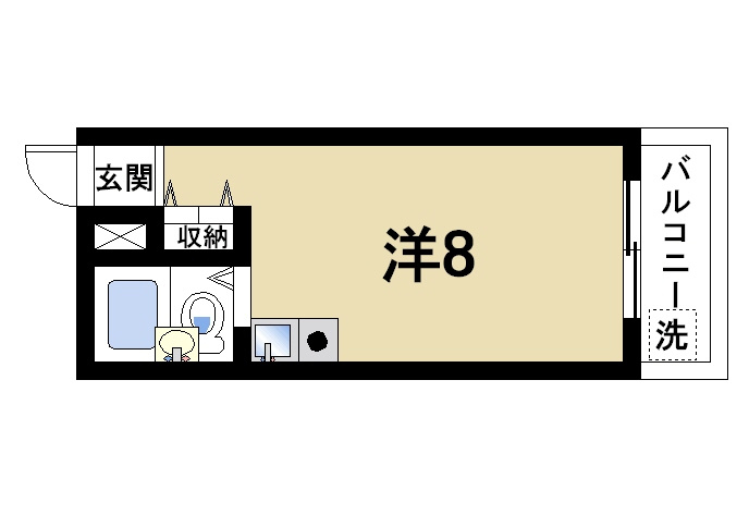 SKYマンションの間取り|換気がしやすい間取りです
