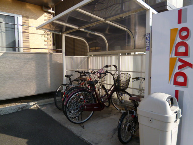 倉敷市青江のアパートのその他共用部分|自転車置き場