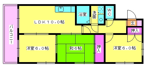 【間取り】 | シャトレ冨永Ⅱ
