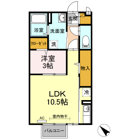 パルティール・ｍの間取り