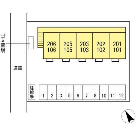 パルティール・ｍの区画図