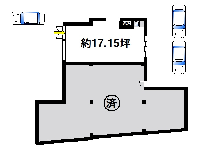 法蓮店舗の間取り