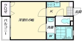 【間取り】 | クレフラスト唐原Ｂ