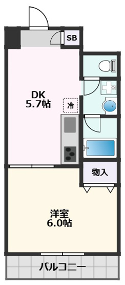 【間取り】 | 第8関根マンション