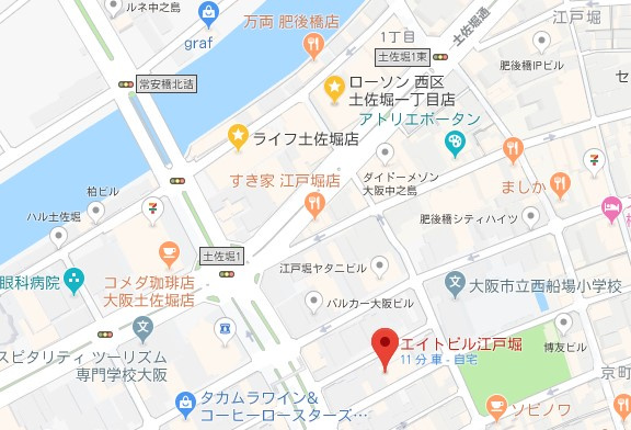 【地図】 | エイトビル江戸堀