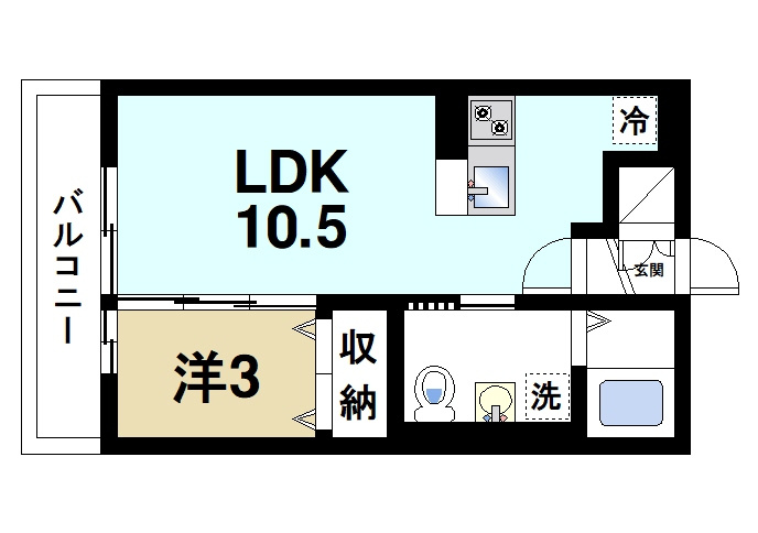 フィオーレ三条の間取り