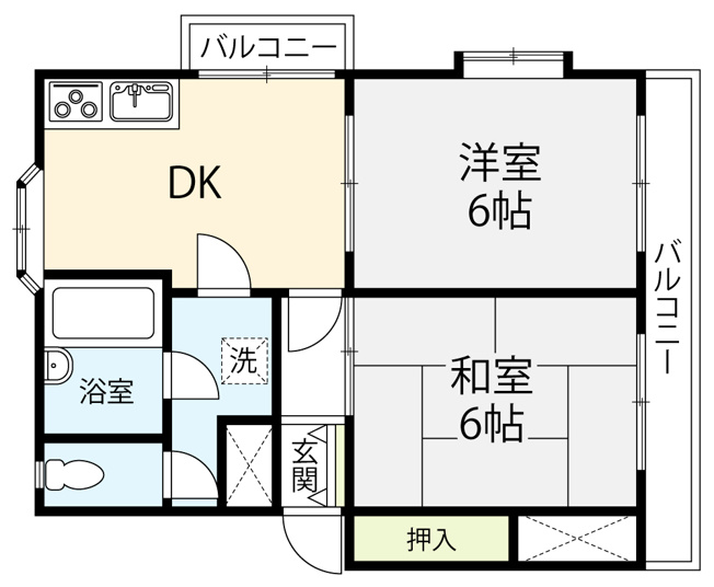 【間取り】 | 日野台みすずマンション