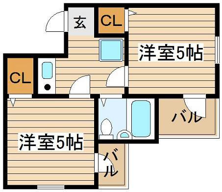 【間取り】 | アメニティ新高一・二番館