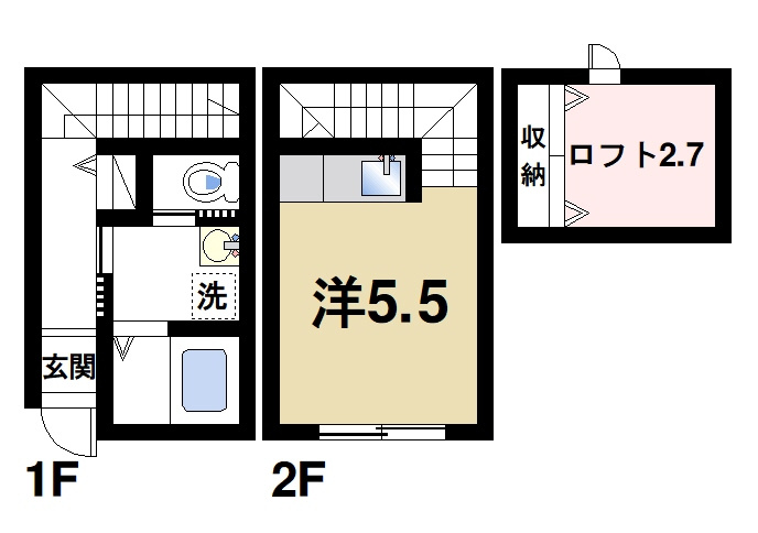 採充エヴォールの間取り|めずらしいタイプのテラスハウス