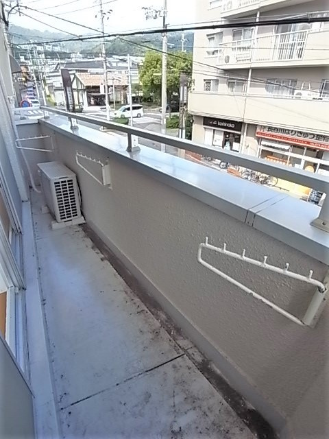 有馬道ハイツのバルコニー