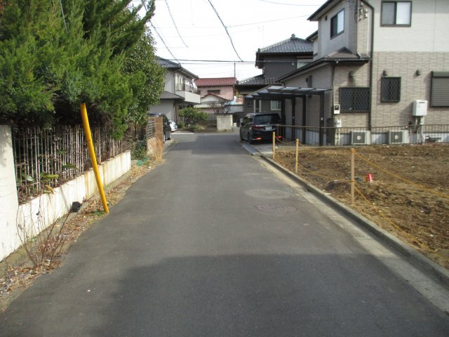 八千代市大和田　土地　京成本線「京成大和田」駅　徒歩約７分の前面道路含む現地写真|前面道路含む現地写真です　北側約４．５ｍ公道