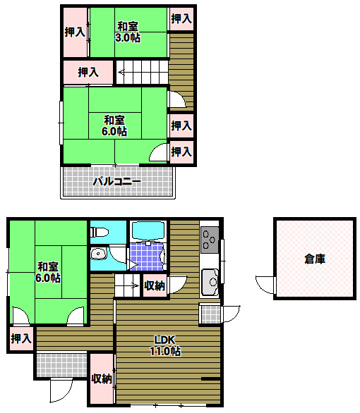 市町戸建の間取り