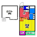 【間取り】 | クレインハイツ大橋の間取り