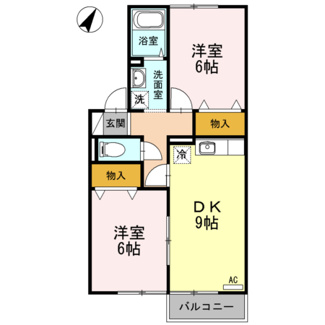 【間取り】 | パーシモンフィールドB