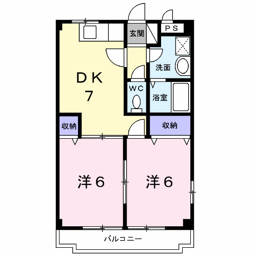 シャンポール・ドエルⅡの間取り