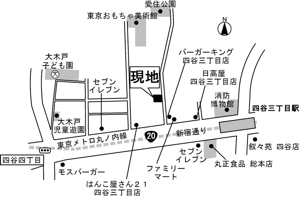 LAPiS COURT YOTSUYAの地図|LAPiS COURT YOTSUYA