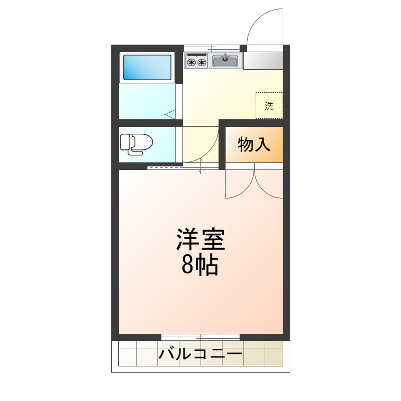 コーポ長橋の間取り