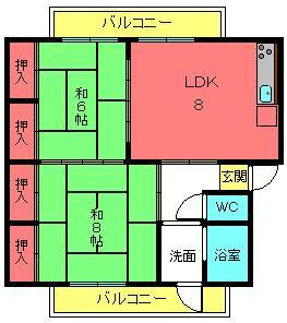 【間取り】 | エクセレント海老山ビル