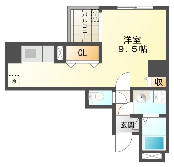 エトワール衣掛の間取り