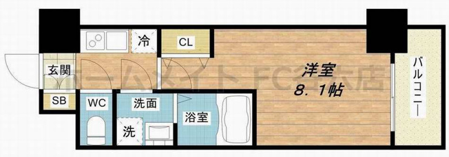 【間取り】 | S-RESIDENCE阿波座WEST