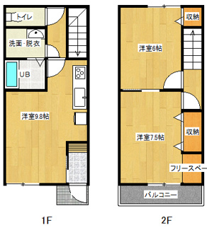 【間取り】 | Ｆｏｒｅｓｔ Ｃｏｕｒｔ　Ｍ棟