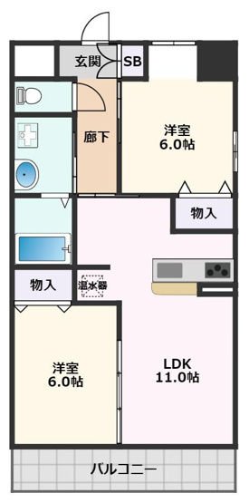 【間取り】 | 第２０関根マンション