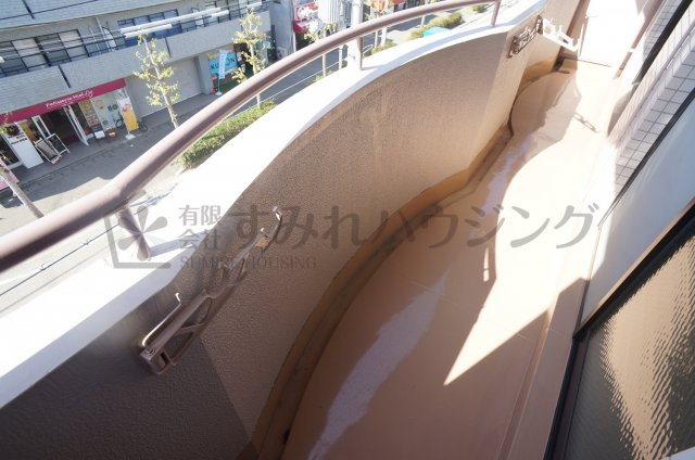 マンションボナミ田中のバルコニー