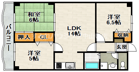 マンションボナミ田中の間取り