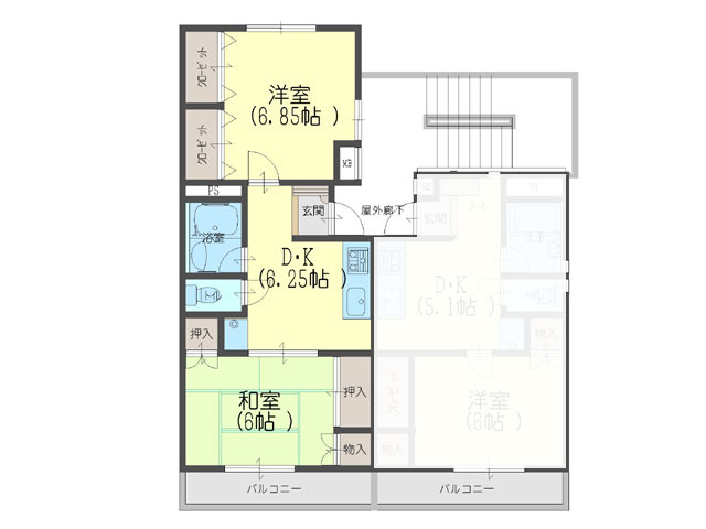 ファミール芹沢の間取り