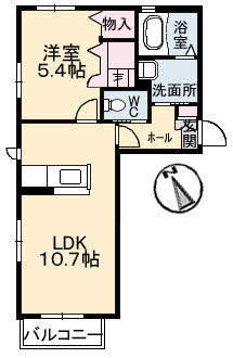 ボンヌ・シャンス　A棟の間取り