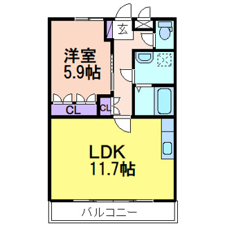 【間取り】 | エスポアールSⅡ
